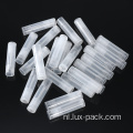 Lege transparante plastic container lippenbuis